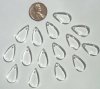 15 20x11mm Clear Flat Drops